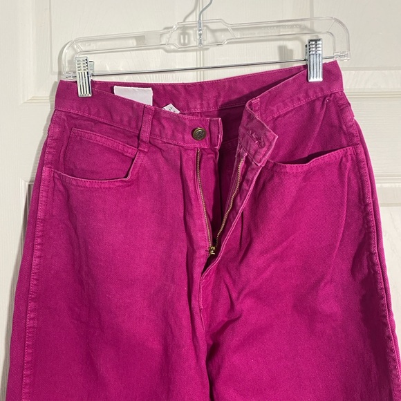 Vintage Bill Blass magenta denim pants - Picture 2 of 5